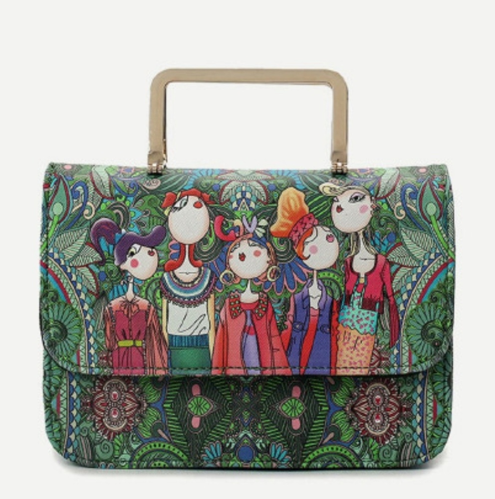 Modern print crossbody bag😍
